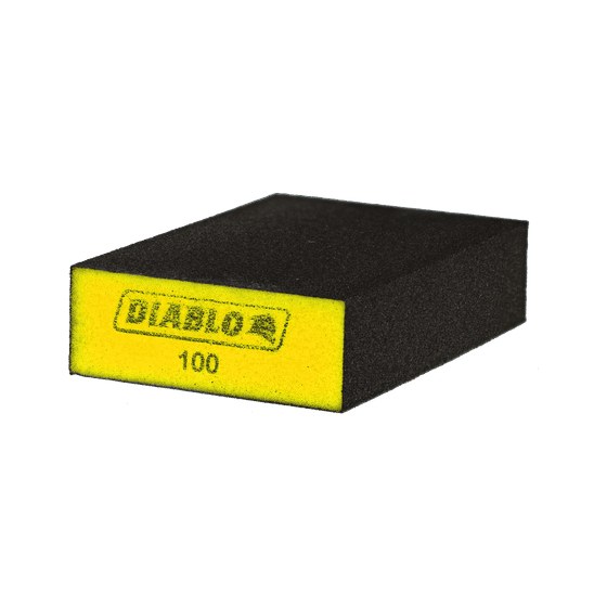 5" x 3" x 1" 100-Grit Large Flat Edge Sanding Sponge