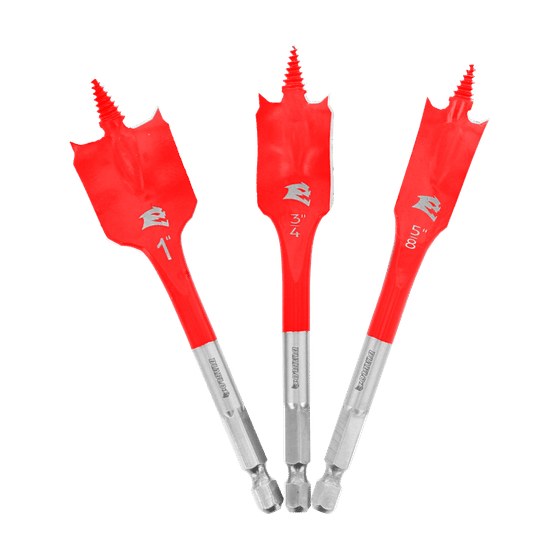 Spade Bit Set for Wood (3-pc)
