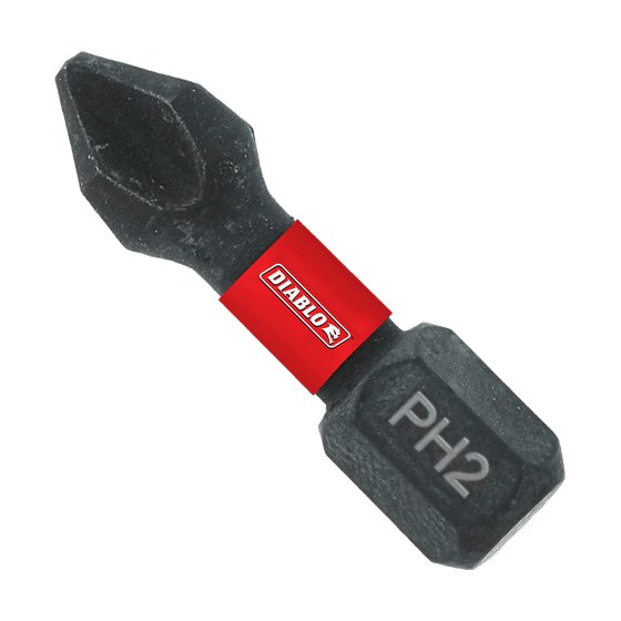 1" #2 Phillips Drive Bits (25-pk)