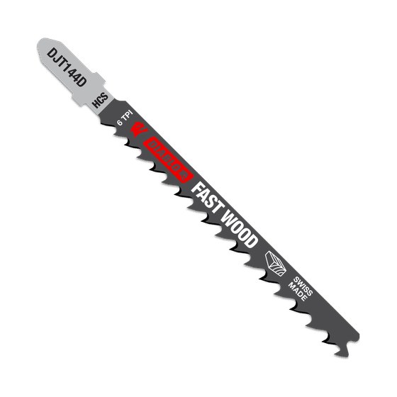 4" 6TPI High Carbon Steel Jig Saw Blades for Wood (5-pk)