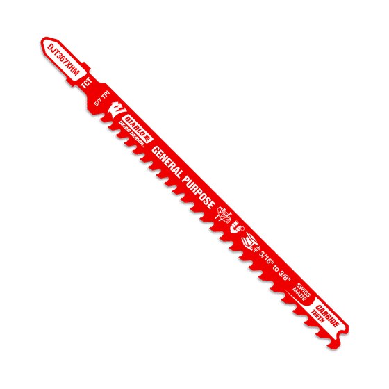 5-1/4" 5/7TPI Carbide Jig Saw Blade for General Purpose Cuts