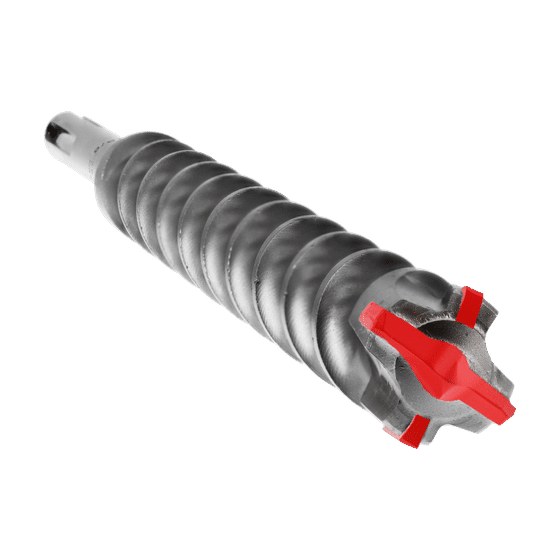1-3/8" x 16" x 21" Rebar Demon™ SDS-Max 4-Cutter Carbide-Tipped Hammer Drill Bit