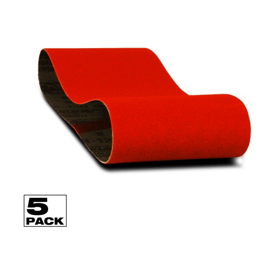 3" x 18" 80-Grit Sanding Belts (5-pk)