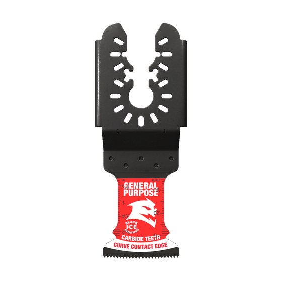 1-1/4"(w) x 1-1/2"(d) AMPED™ Demo Demon™ Universal Fit Carbide Teeth Oscillating Blade for General Purpose Cuts