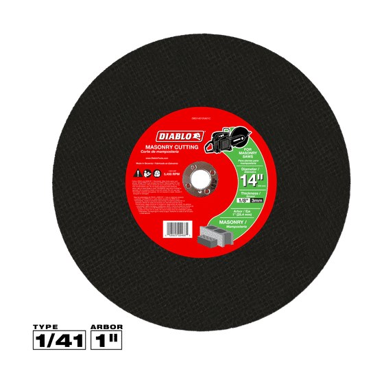 12" x 1/8" x 1" High Speed Masonry Cut-Off Disc