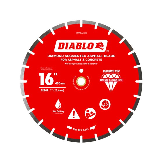 16" Diamond Segmented Blade for Asphalt