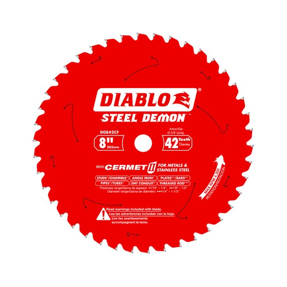 8" x 42-Teeth Steel Demon™ Cermet II Saw Blade for Thick Metal