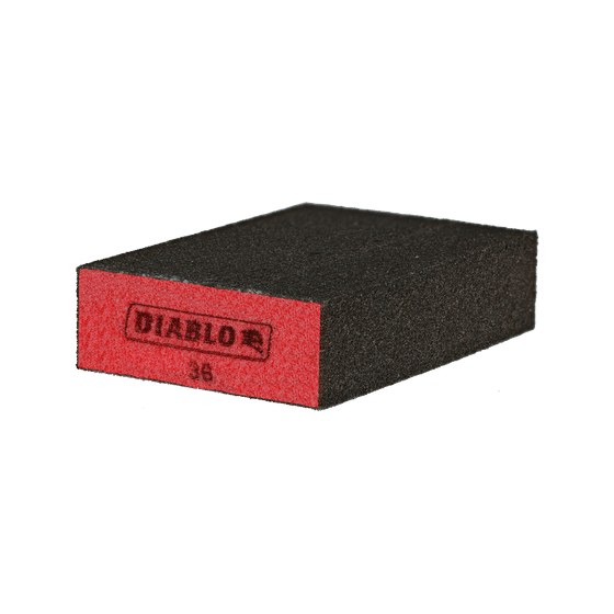 5" x 3" x 1" 36-Grit Large Flat Edge Sanding Sponge