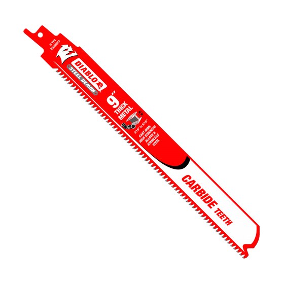 9" 8TPI Steel Demon™ Carbide Teeth Reciprocating Saw Blade for Thick Metal