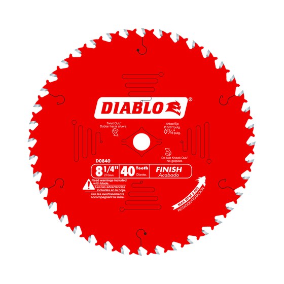 8-1/4" x 40-Teeth Finishing Saw Blade for Wood